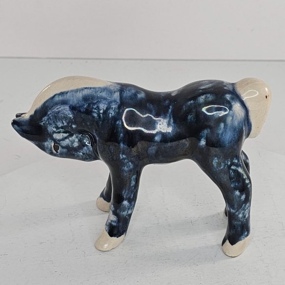 Dorothy Kindell Foal Baby Horse Figurine Blue Head Tucked Down - Picture 10 of 11
